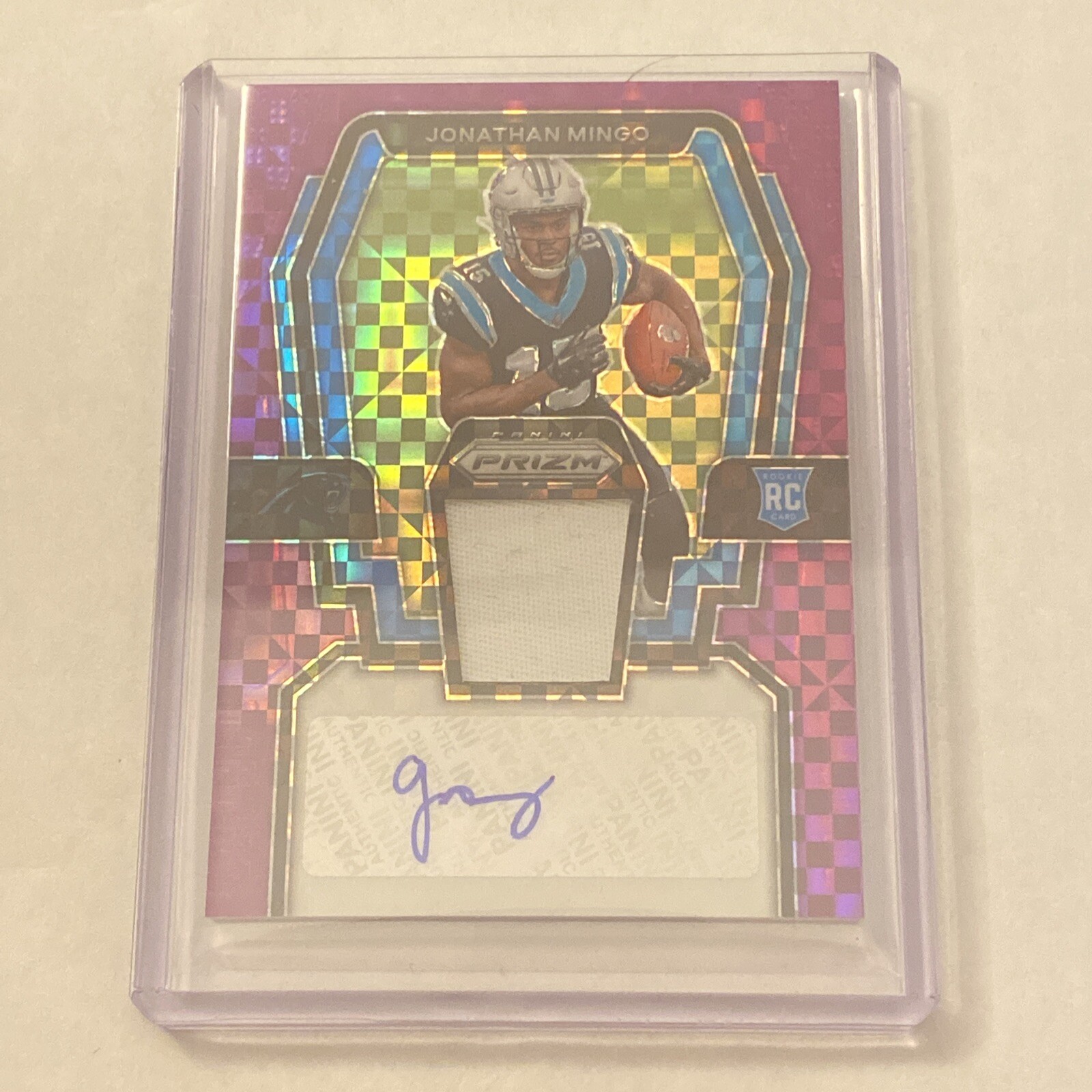 2023 Prizm Jonathan Mingo Purple Power RPA 10/49 #RPA-JM - Panthers