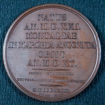 Vatican Medal Pope Sixtus V (1521-1590) Pontifex Max MDCCCXXIII