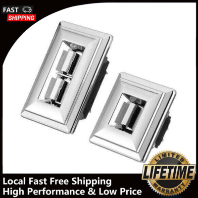1 Pair Set of 2 Chrome Power Window Switch For Chevy Chevrolet GMC Pontiac USA