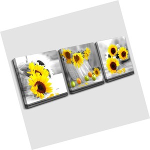 Canvas Wall Art For Bedroom Simple Life Black And White Yellow