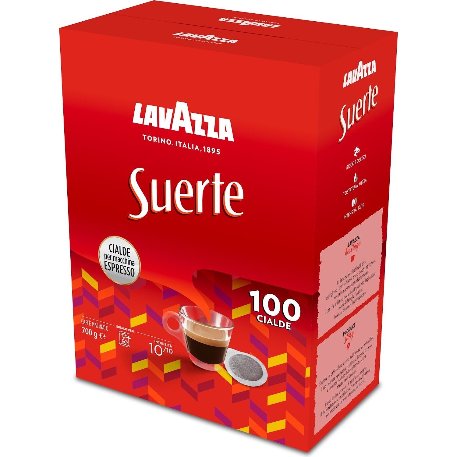 100 Cialde in Carta Lavazza  Ese 44mm Suerte