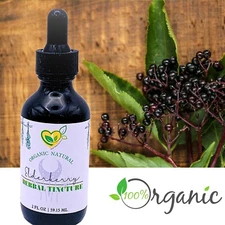 Elderberry Tincture 2oz – Organic Liquid Herbal Immune Defense