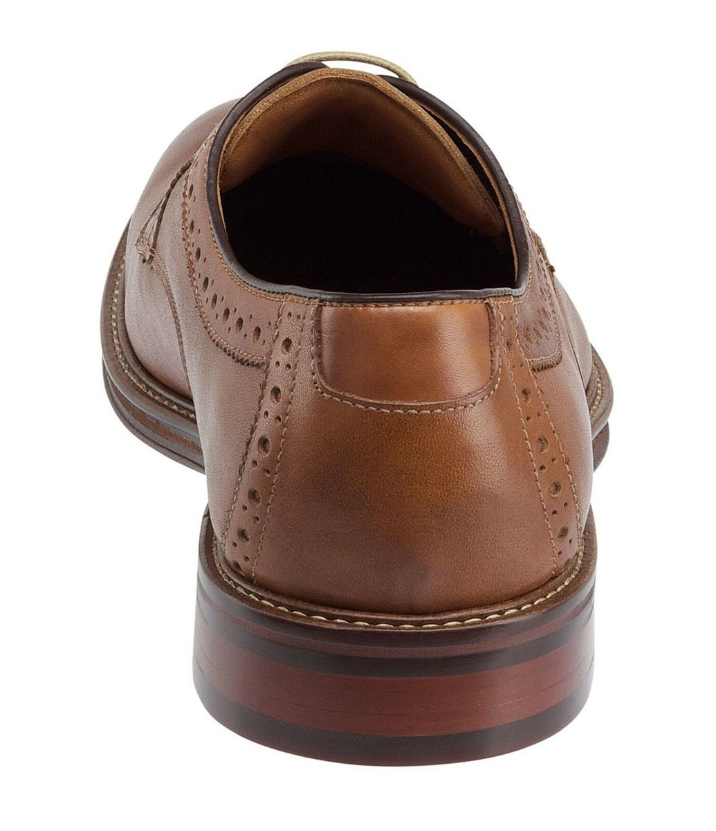 靴 8 1/2 HANDCRAFTED by JOHNSTON & MURPHY Men's Johnston & Murphy Warner Plain Toe Oxfords, 20-4130