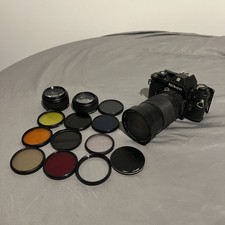 Nikon M90 Lot Untested Camera includes, 14 Lenses.