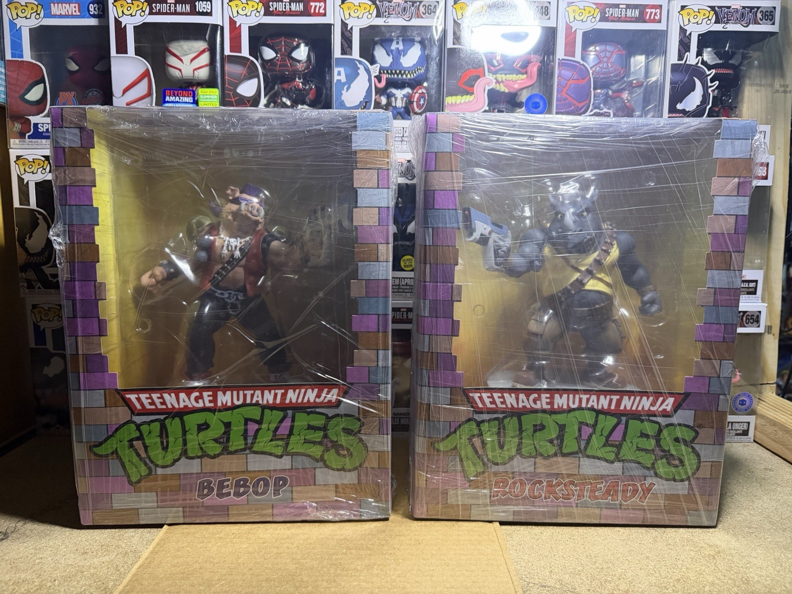 Teenage Mutant Ninja Turtles PCS Rocksteady & Bebop Statue Brand New