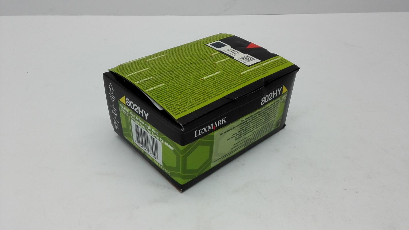 Lexmark 802H Tonerkartusche 80C2HY0 Gelb 3.000 Seiten für Lexmark CX410/CX510