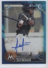 2016 Bowman Chrome Prospect Blue Refractor 12/150 Anfernee Seymour Auto 0o9
