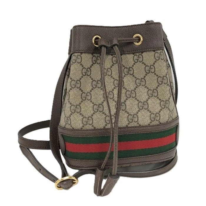 Sac à bandoulière GUCCI GG Supreme PVC cuir Shelly Line 550620 188801