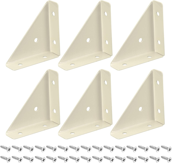6 StüCk Winkel Eckwinkel, 65X19X65Mm 90 Grad Eckverbinder Winkel Aus Kaltgewalzt-image