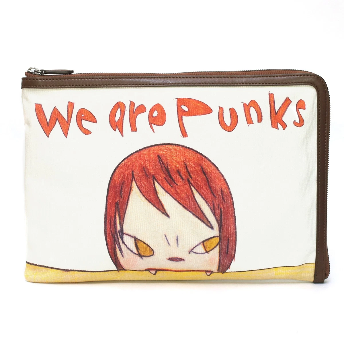 STELLA McCARTNEY We are Punks クラッチバッグ Mint Stella McCartney Yoshitomo Nara ' We are Punks ' Cotton