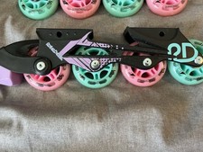 Roller Derby RD Inline Roller Blade Skate Replacement Wheels Black,Pink  Teal