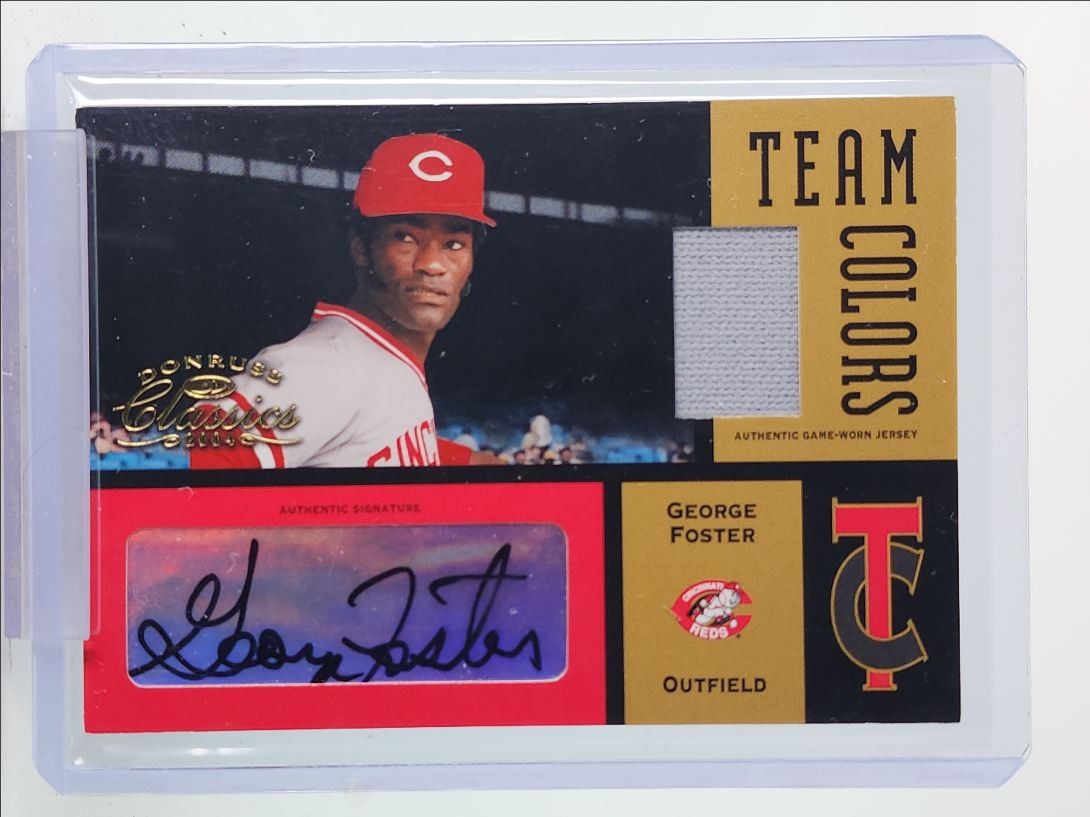 2004 Donruss Classics Team Colors #TC-23 George Foster — front