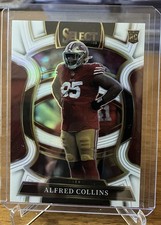 2025 Panini Select Alfred Collins RC Concourse White Prizm #19/35 49ers.