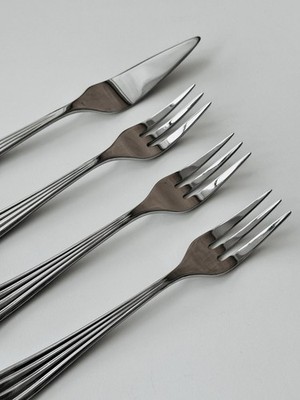 Neu Robert Welch Besteck Konvolut Palm Bright Fischmesser & 3 Gabeln