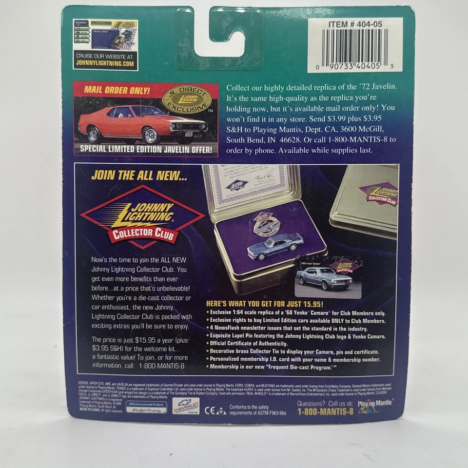 Chevy Tahoe 1997 Johnny Lightning 1999 LE "Classic Gold Collection" Foto 2 de 4