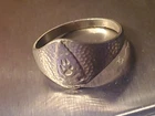 Vintage Size 8 Ring Arrow-head Shield 925 Ster Silver Southwestern Hammered ~ F9