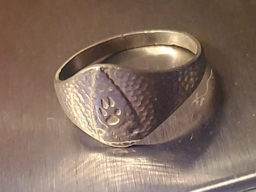 Vintage Size 8 Ring Arrow-head Shield 925 Ster Silver Southwestern Hammered ~ F9