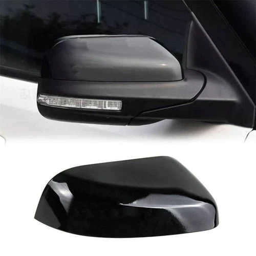 1x Black Color Right Passenger Side Mirror Cover Cap For Ford Explorer 2016-2019