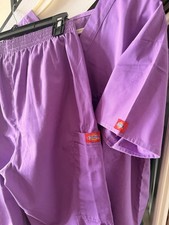 Dickies Women's Purple Scrub Set NWOT Top Pants Medical Uniform XS / S
