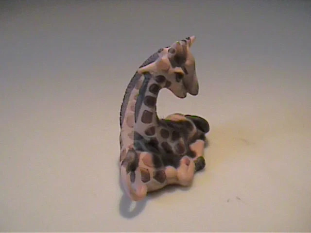 VINTAGE 1980'S MINIATURE BONE CHINA GIRAFFE COUPLE