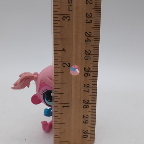 Littlest Pet Shop Pink Monkey Figure Blue Arm Hasbro Collectible Toy LPS #A3567 - Picture 6 of 6
