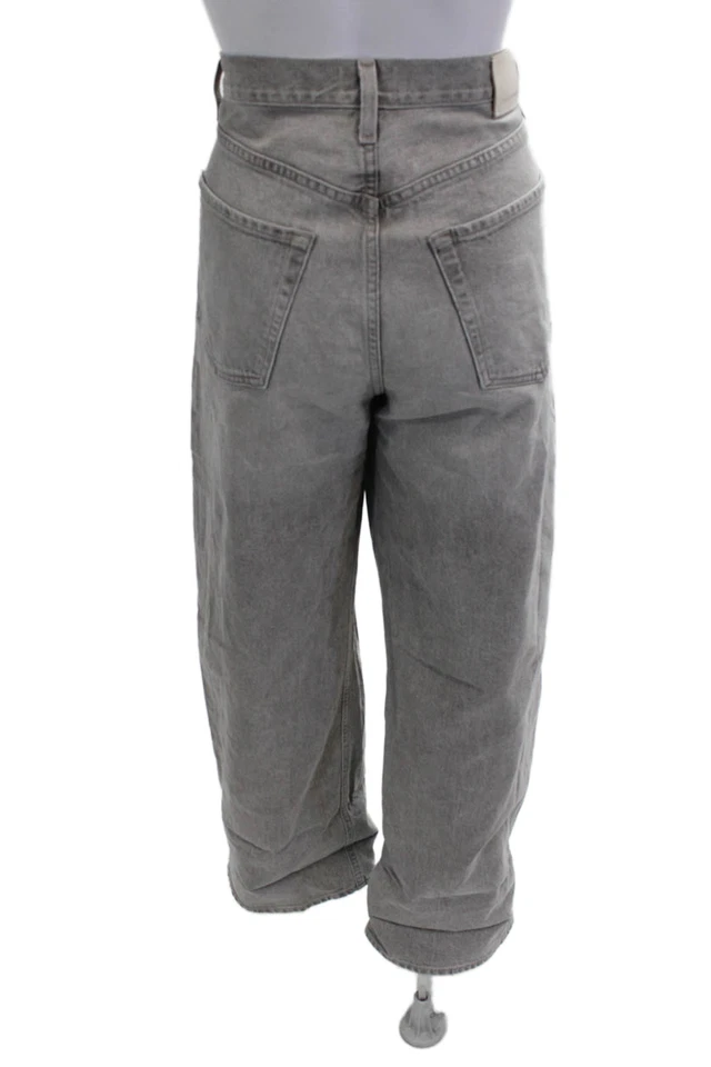 Citizens of Humanity Unisex Cropped Gray Jeans High Rise Size 28 - Image 3 of 4