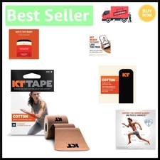 High-Performance Kinesiology Tape - 10” Precut Hypoallergenic Strips - 20 Count