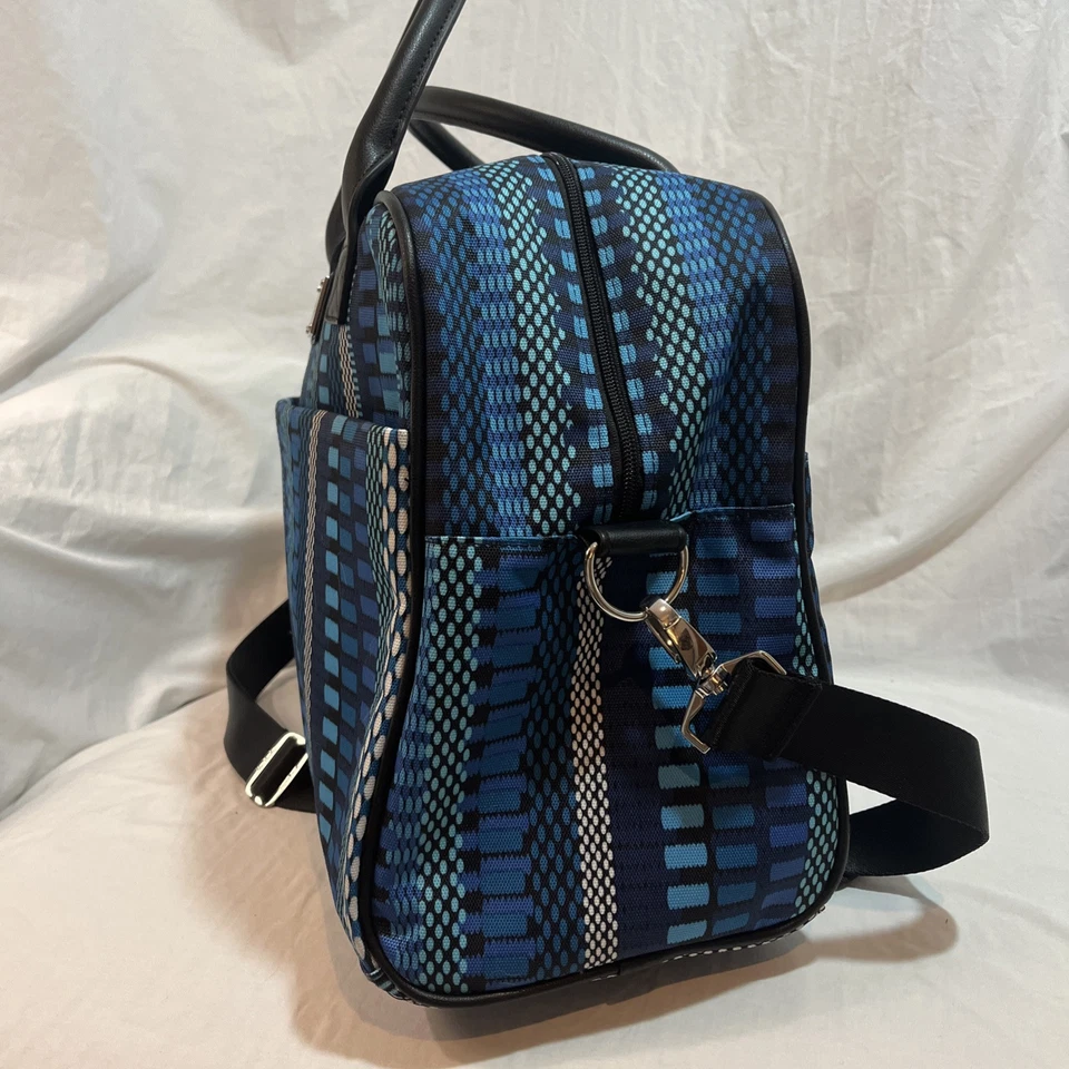 Vera Bradley Jet Set Go Weekender Travel Bag Cha-Cha Blue Luggage - Image 4 of 4