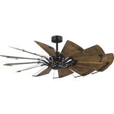 Progress Lighting P250098 Springer II 60" 12 Blade Indoor Ceiling - Bronze