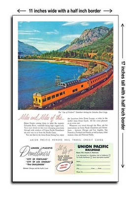 1956 Miles and Miles of This. UP Domeliners - 11x17 Poster
