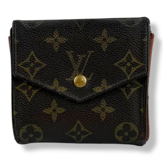 Louis Vuitton Vintage Brown Monogram Compact Bifold Wallet Purse