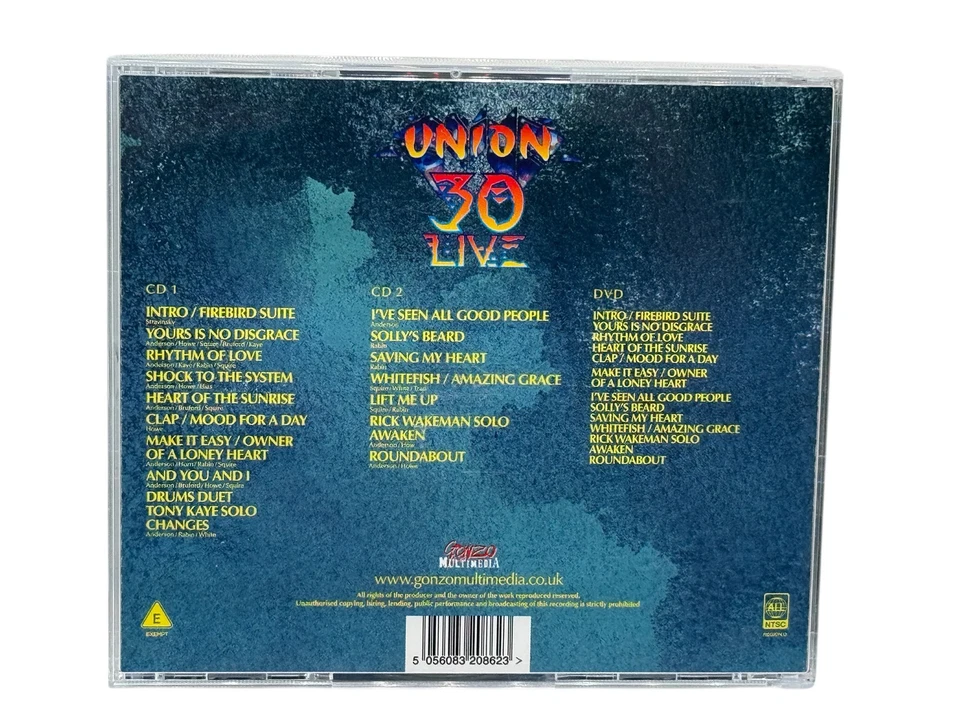 Yes - Union 30 Live Shoreline Amphitheatre California 2 CD & DVD - Bild 3 von 3