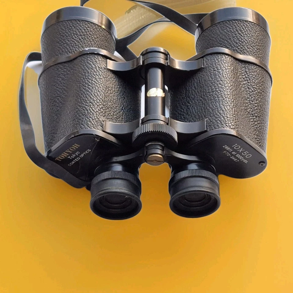 Tohyoh 10 x 50 Full-Size Binoculars Coated Optics & Case Good Working Condition - Image 3 of 4