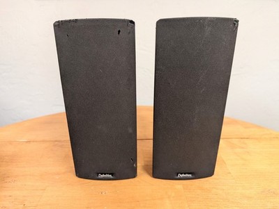 Definitive Technology Mythos Gem Bookshelf Speakers Pair Silver Free Shipping