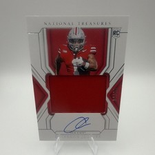 2025 Panini National Treasures Quinshon Judkins Patch Auto #59 /99