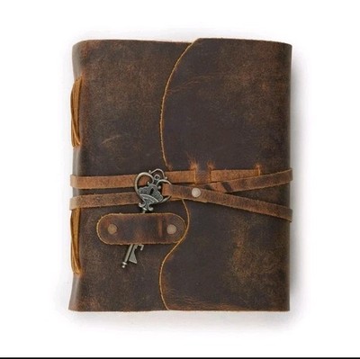 NomadCraftsCo. Handmade Rustic Leather Journal  Vintage Brown