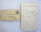 New ListingSgt. J. W. Padelford Co. D. 11th RI Inf. Letter - Encountered Stuart's Cavalry