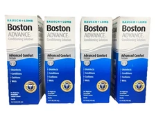 BAUSCH + LOMB BOSTON ADVANCE CONDITIONING SOLUTION 3.5 OZ STEP 2 *LOT OF 4* NEW!