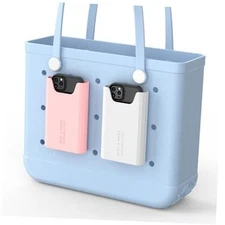  2 Pack Bogg Bag Phone Holder Compatible with All Bogg Bags, #2-Pink+White