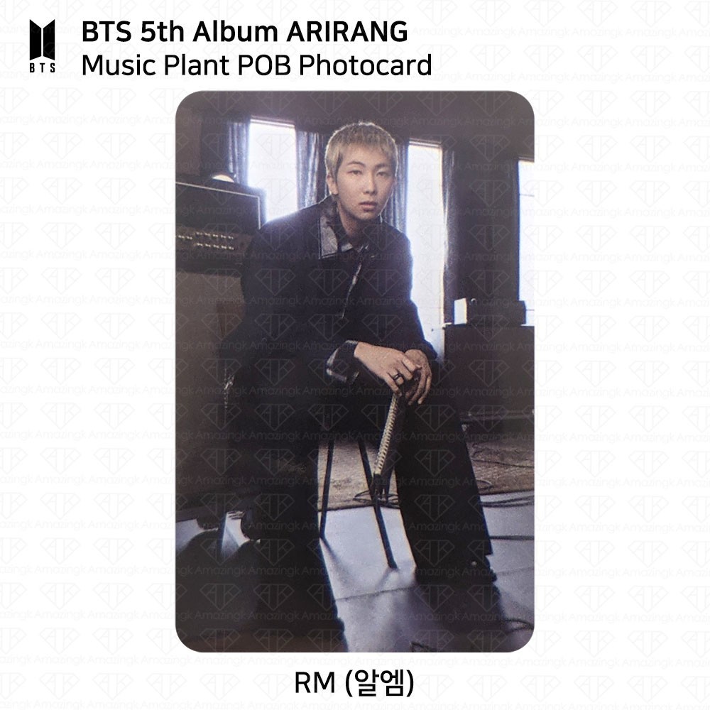 BTS 5th Album ARIRANG MusicPlant POB Photocard V JUNGKOOK JIMIN