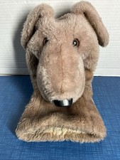 Vintage Daphne Large Dog Plush Golf Club Head Cover Golden Retiever
