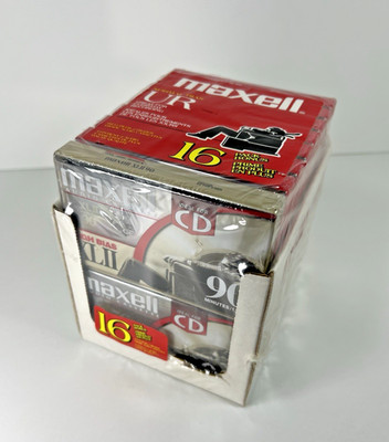 MAXELL UR90 90 Minute Blank Cassettes Pack of 14+2 (MAXELL XLII90) New Old Stock