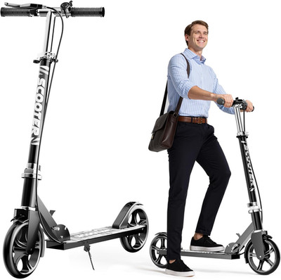 Scooters for Kids 8-12, Teens & Adults - Lightweight, Foldable, 8-Inch Big Wheel