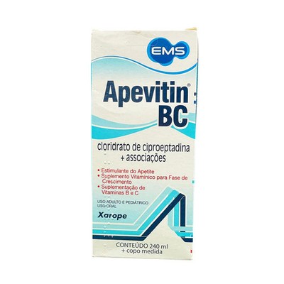EMS Apevitin BC estimulante de apetite Vitaminas B e C 240ml