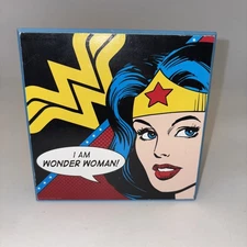 Open Road Brands / DC Comics Wonder Women Justice League wood sign 6x6x1.5 