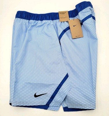 Nike Court Victory Dri-FIT 7'' Men's Tennis Shorts Size L Blue Geometric NWT