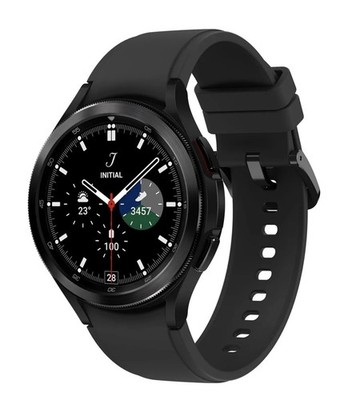 Samsung Galaxy Watch4 Classic 46mm Aluminiumgehäuse mit Sportarmband - Schwarz 