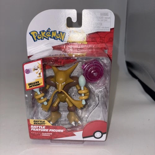 Pokémon Alakazam Battle Feature  Action Figure 4.5in Jazwares NEW - product listing photo