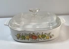 Vintage Corning Ware A-8-B L'Echalote Spice of Life Casserole Dish 8x8x1 3/4