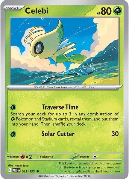 Celebi 012/132 Uncommon ME01: Mega Evolution NM